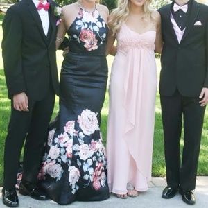 Blush prom dress- dark navy
